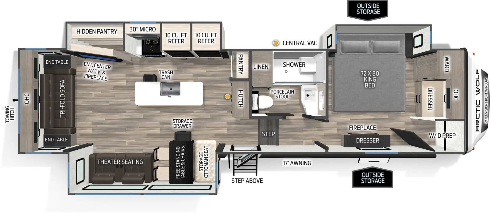 Arctic Wolf 3250SUITE Floorplan